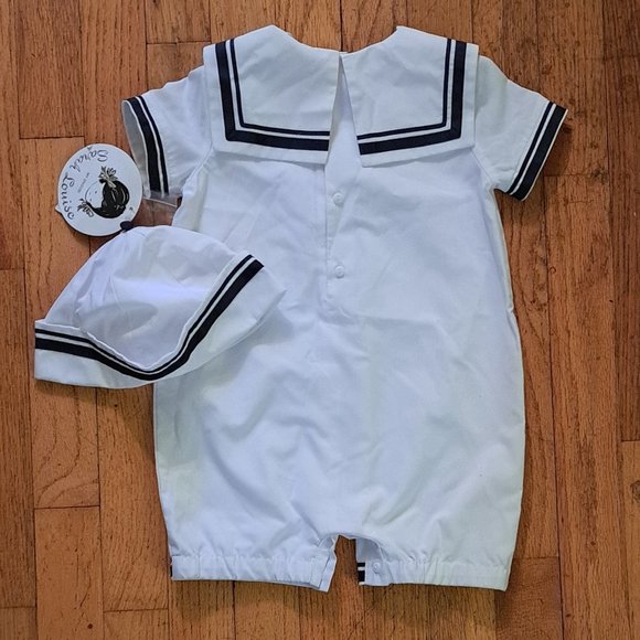 *NEW* Navy and White Romper Sz 18 Months - Picture 2 of 4
